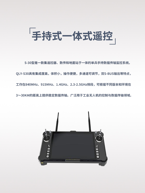 手持式一体式遥控S-30型(图1) 手持式一体式遥控S-30型(图1)